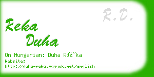 reka duha business card